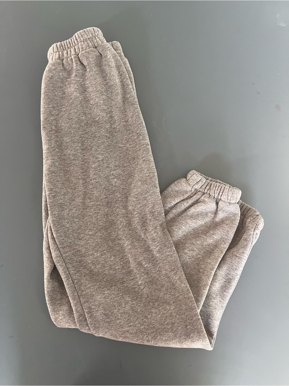 SHEIN Kids Elastic-Waist Joggers - Heather Gray